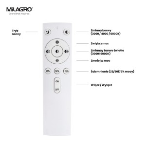 FILO 30W LED dimmable ceiling lamp + remote control