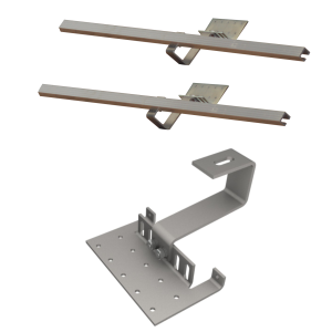 Extension mounting kit for 1 collector WEBER SOL 2.0 pitched roof, standard