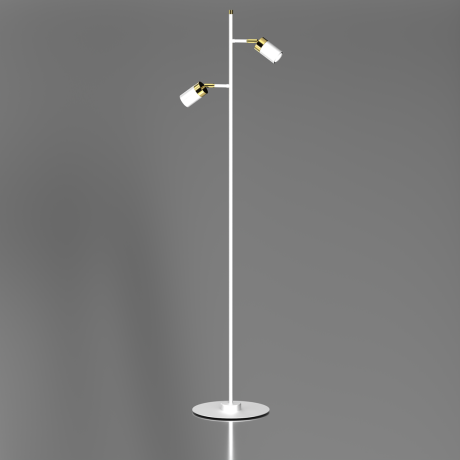 Floor lamp JOKER WHITE/GOLD 2xGU10
