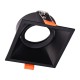 Ceiling Eyelet Recessed Square Movable 1xGU10 IP20 Black