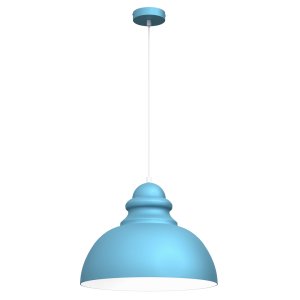 Hanging lamp CORIN BLUE 1xE27