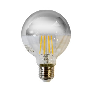 LED Filament Bulb 5W G80 E27 SILVER Colour: Warm