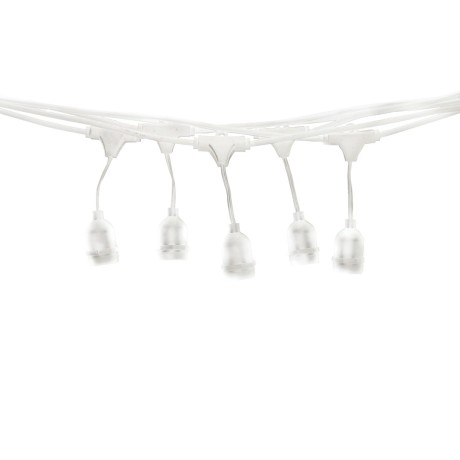 GARLAND 15 METERS WHITE (without bulbs)