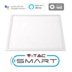 Panel LED V-TAC SMART 40W 600x600 3w1 120lm/W Amazon Alexa Google Home VT-5140 2700K-6400K 4800lm