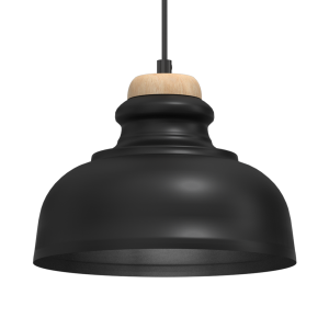 Lampa wisząca ASMUND BLACK 1xE27 20cm