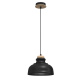 Hanging lamp ASMUND BLACK 1xE27 20cm