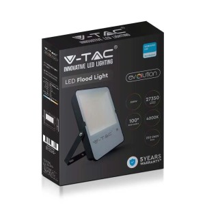 Projektor LED V-TAC 200W SAMSUNG CHIP Czarny 137LM/W VT-302 6500K 27350lm 5 Lat Gwarancji