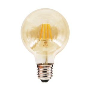 LED Filament Bulb 6W G80 E27 2700K Amber