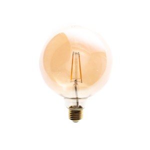 LED Filament Bulb 6W G125 E27 2700K Amber