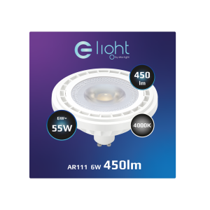 LED bulb 6W AR111 GU10 4000K/ White