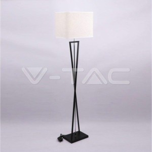 Lampa Podłogowa V-TAC IKS Kwadrat Czarna Kość Słoniowa 450x300x1630mm VT-7912 5 Lat Gwarancji