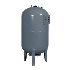 Vertical diaphragm tank GBV 200 L, IBO ITALY with pressure gauge