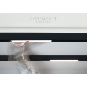 SYSTEM SHIFT - LINE L oprawa na szynoprzewód 902x23x42mm 22W 100st czarny 5 lat gw.