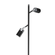 Lampa podłogowa JOKER BLACK/CHROME 2xGU10