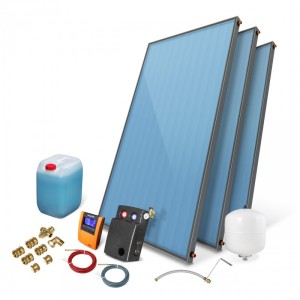 Zestaw solarny kolektor słoneczny 3 x WEBER SOL ECO 2,5 bez zasobnika