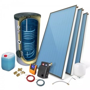 Solar collector STANDARD set 3 x 2.5 with 400 l sundeck