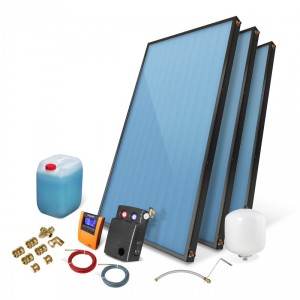 Zestaw solarny PREMIUM kolektor słoneczny 3 x 2,85 bez zasobnika