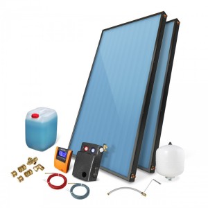 Solar set PREMIUM solar collector 2 x 2.85 without storage tank