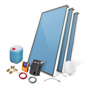 Solar set solar collector STANDARD 3 x 2.85 without storage tank