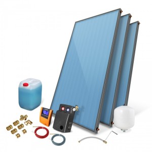 Zestaw solarny kolektor słoneczny 3 x WEBER SOL ECO 2,85 bez zasobnika