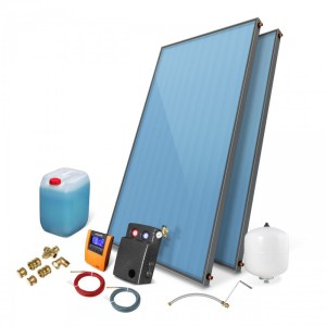Zestaw solarny kolektor słoneczny 2 x WEBER SOL ECO 2,85 bez zasobnika