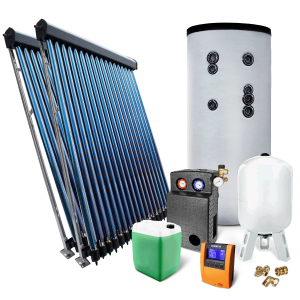 Solar set 2 x HP 22 vacuum tube collector with 300 l storage tank