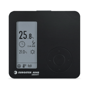 Weekly temperature controller (wireless) Euroster e4040 SMART - black