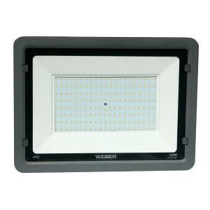 150W LED floodlight / projector with neutral light color (4000K) - gray color.