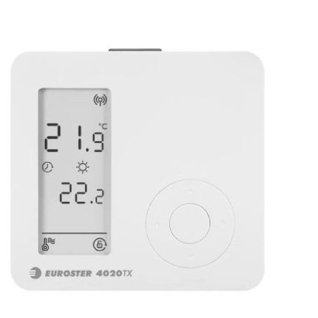 Daily temperature controller (wireless) Euroster 4020TXRX - white.