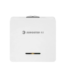 Weekly temperature controller, wireless Euroster 4040TXRXG (with socket) - black.