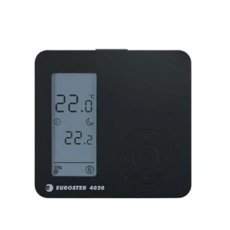 Regulator temperatury dobowy (przewodowy) Euroster 4020 - kolor czarny (przód)