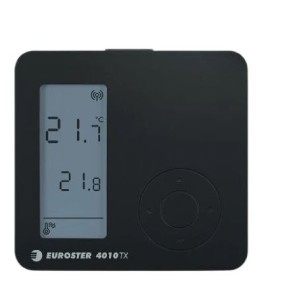 Euroster 4010TXRX daily temperature controller (wireless) - black color.