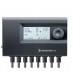 Controller for heating devices Euroster 12 in black color.