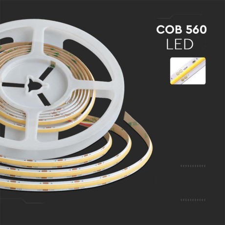 Taśma LED V-TAC COB CCT 3w1 560LED 24V 18W/m CRI90 VT-COB 2700K-6500K