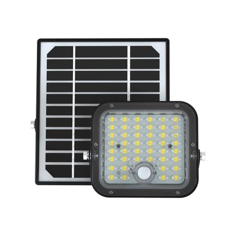 Projektor LED Solarny V-TAC 10W IP65, Pilot Timer, LiFePo 3,7V 6000mA Czarny VT-411 6400K 1500lm