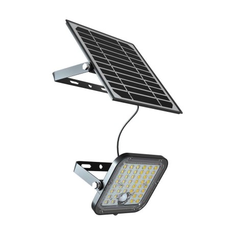 Projektor LED Solarny V-TAC 10W IP65, Pilot Timer, LiFePo 3.7V 6000mA Czarny VT-411 4000K 1500lm
