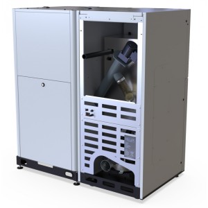 Evopell Plus DEFRO pellet boiler with a capacity of 8 kW.