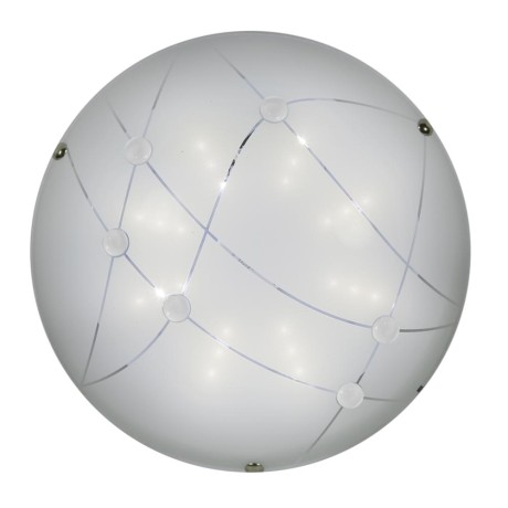 Duca plafon 30 1x10W LED 3000K bezbarwny, kryształki bezbarwne