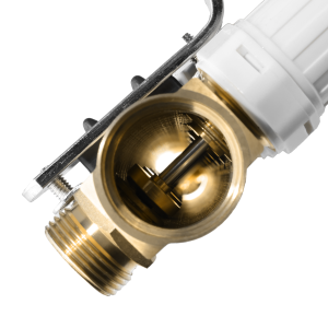 Brass manifold 1" - 2 circuits, 4 x automatic air vent, 4 x drain valve