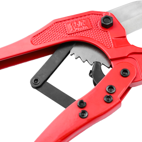 Aluminiowe nożyce (obcinak) do cięcia rur PP PEX PVC o średnicy 42 mm.