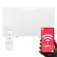 Infrared heating panel JCH-45YW in white color + remote control + and wi-fi module.