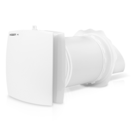 AV-TTW6-W wall air recuperator with remote control and Wi-Fi.