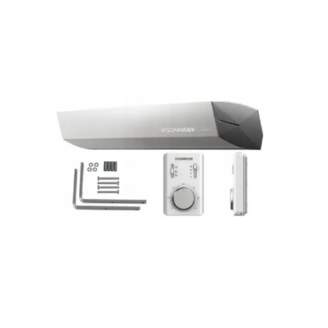 Sonniger GUARD 150C cold air curtain with accessories.