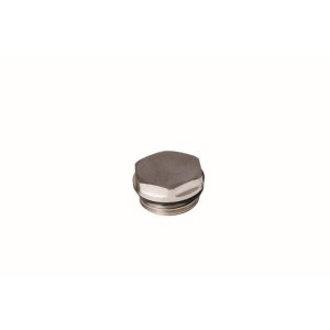 Заглушка-пробка с уплотнительным кольцом на 1/2" никелированная