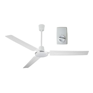 Ceiling fan with regulator Daxton Fan AIR POWER (142 cm) in white.