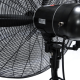 Industrial wall fan with oscillation SFWI-600NW by Daxton Fan 123 W - black color.