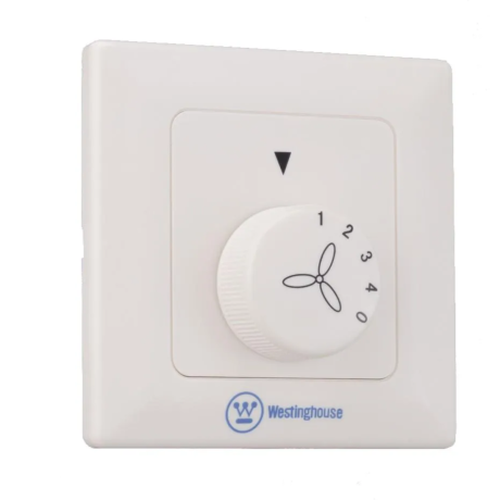 Westinghouse controller for Industrial ceiling fan in white (4 speeds).