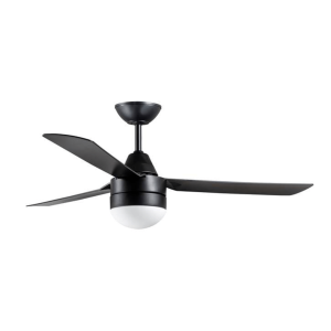 Ceiling fan with lighting MEGARA by Bayside (black), complete with remote control.