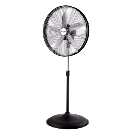 AIRFORTE industrial standing fan by Daxton Fan with adjustable height in black color.