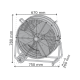 Przemysłowy wentylator / cyrkulator TURBO POWER (wymiary).